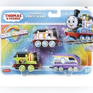 Thomas & Friends Toy Train Play Vehicle 3-Pack, Color Changers